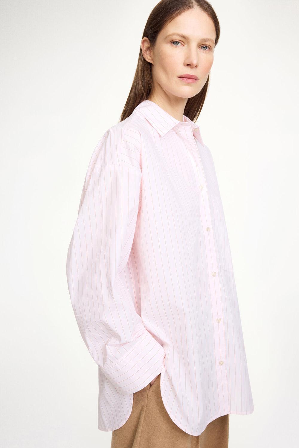 Derris Shirt Chalk Pink Stripe