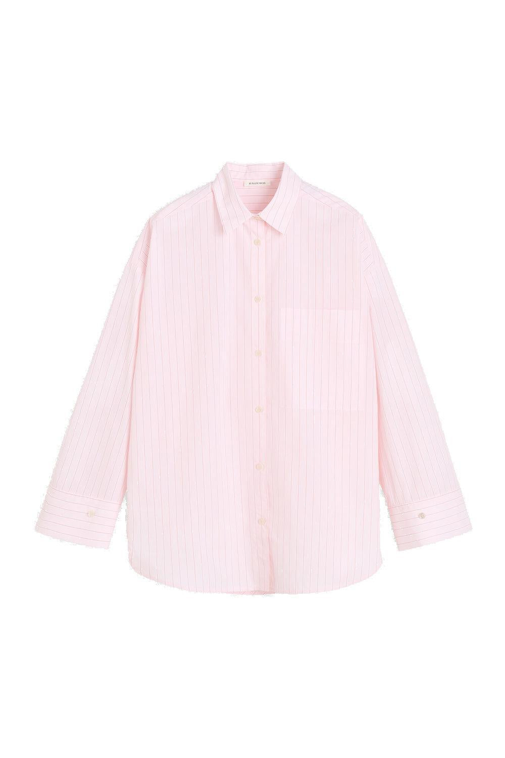 Derris Shirt Chalk Pink Stripe