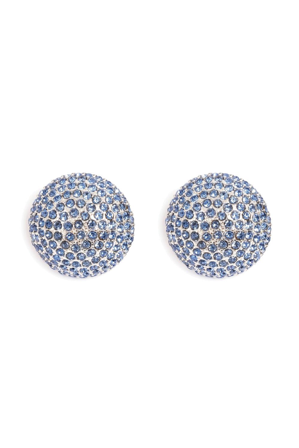 Disco Sally Sparkling Button Blue