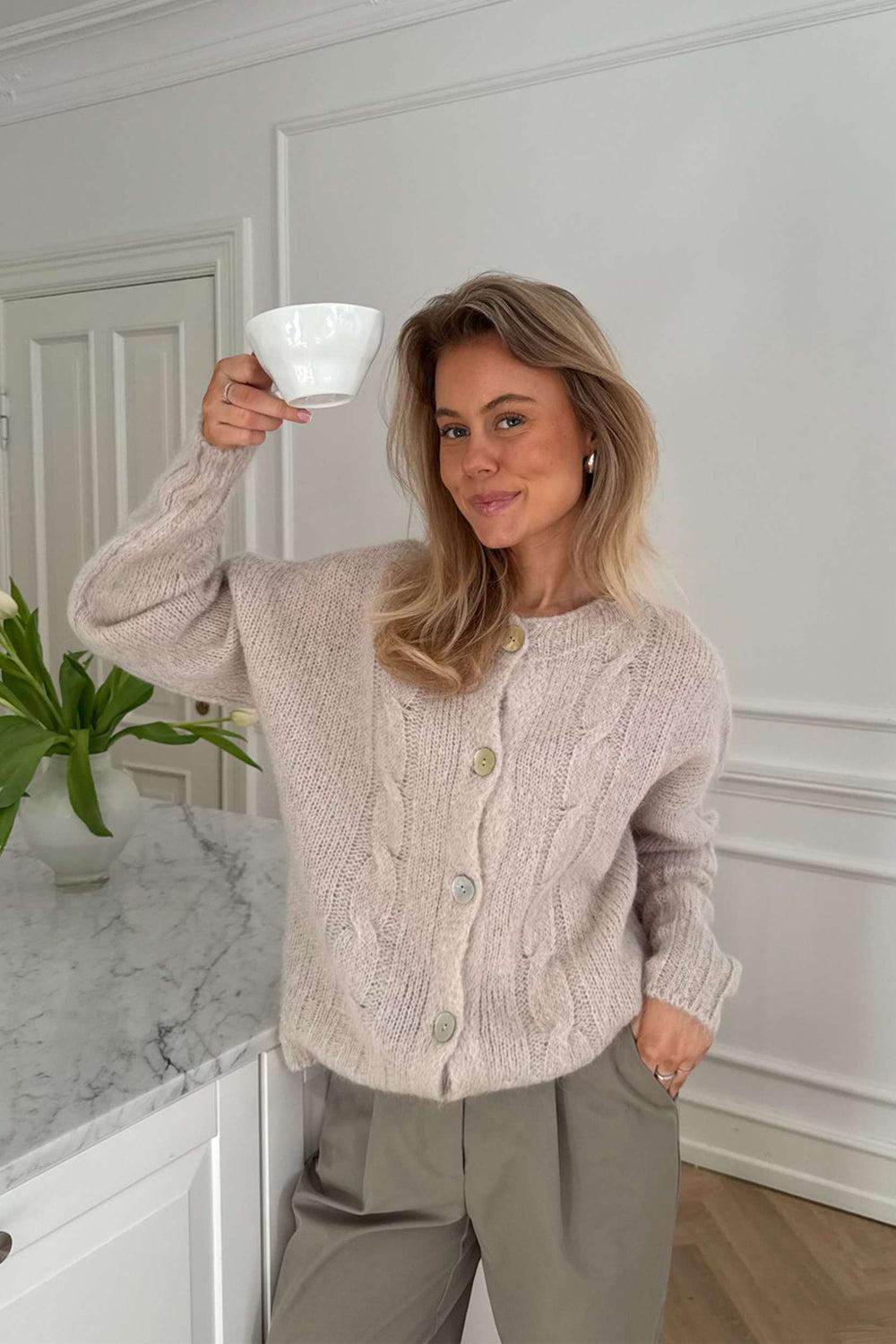 DitteIC Cardigan Beige