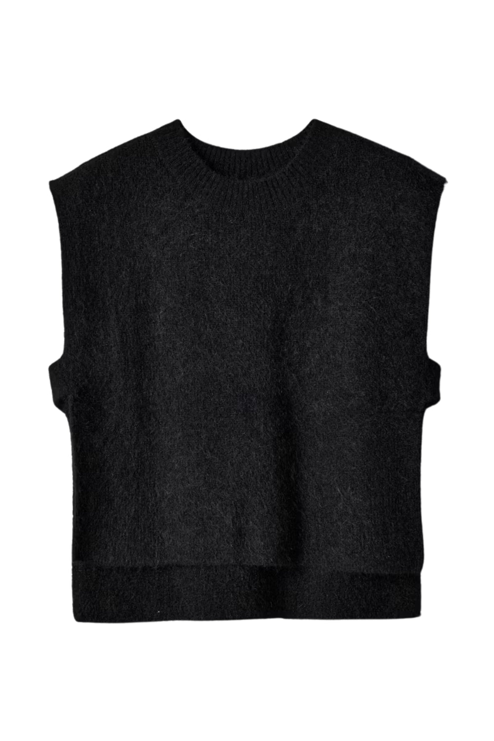 Dog Knit Vest Black