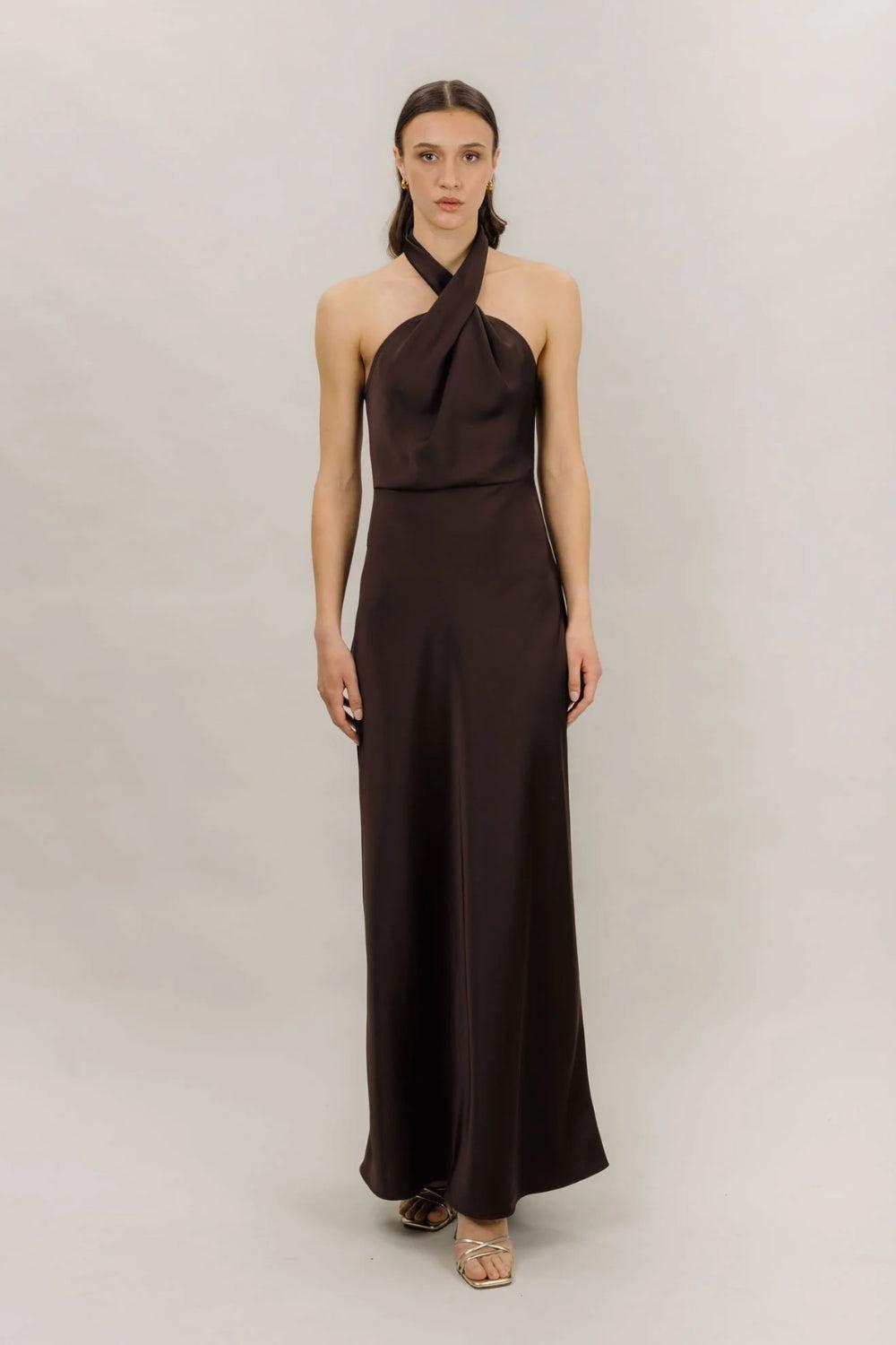 Dolores Dress Black Coffee