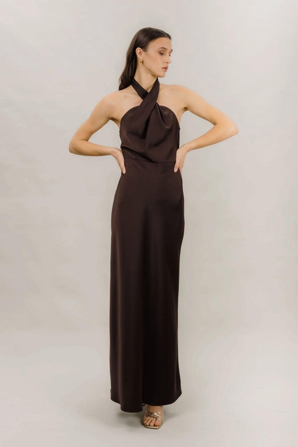 Dolores Dress Black Coffee