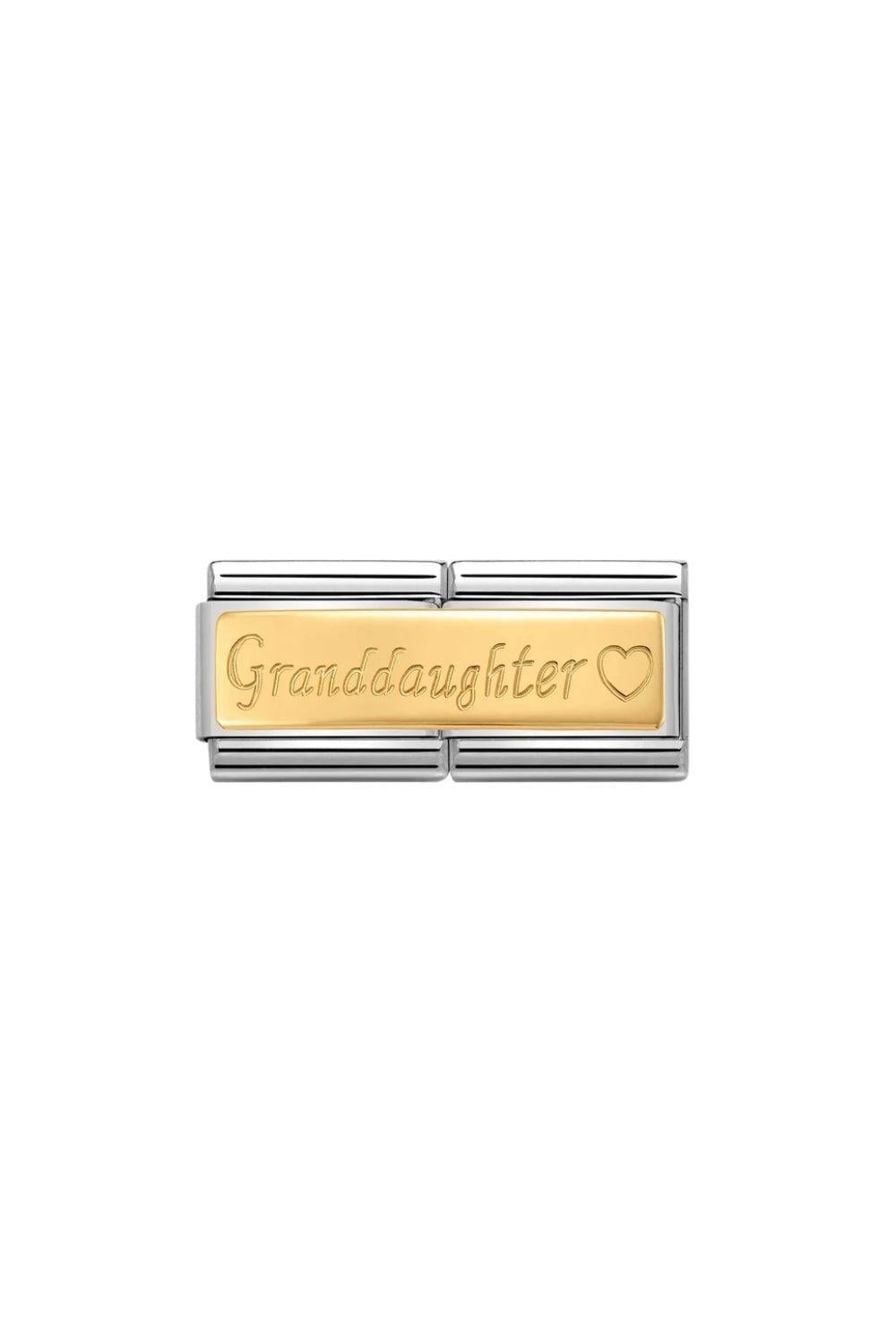 Double Engraved 18k Gold Granddaughter