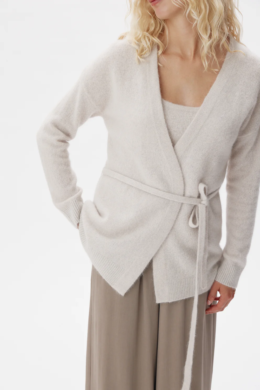 Ebba Silver White Melange