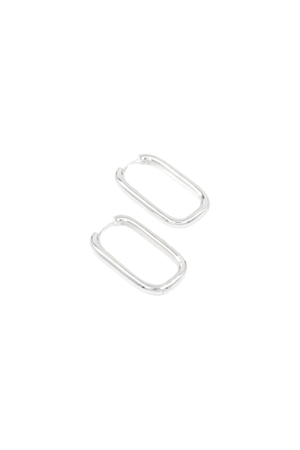 Edge Hoops Silver