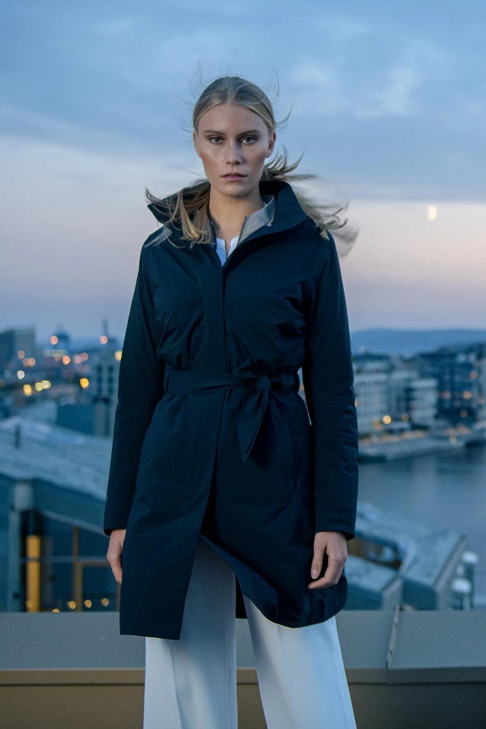 Elektra Coat Black Storm