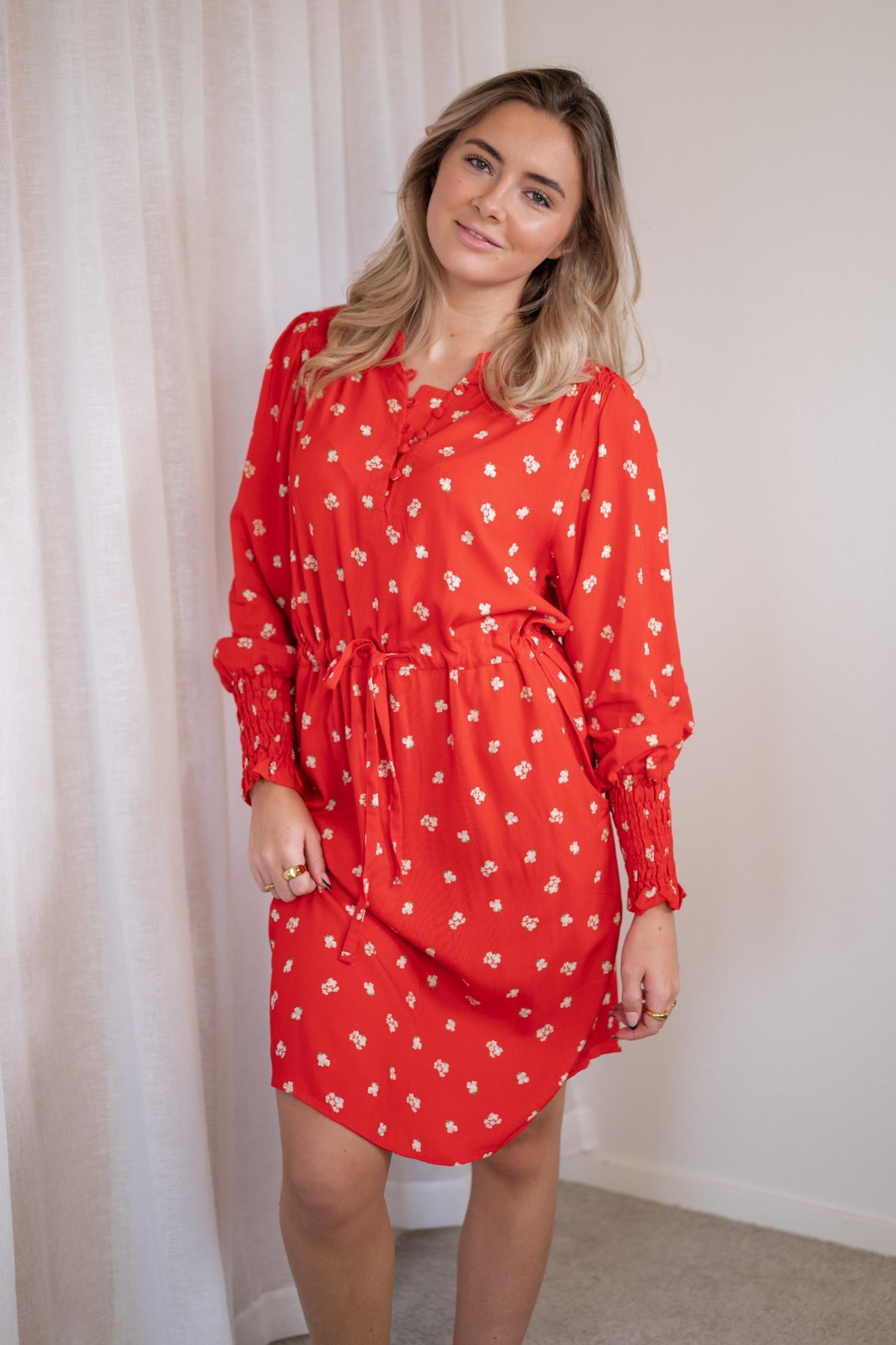 Elin Dress Flame Print