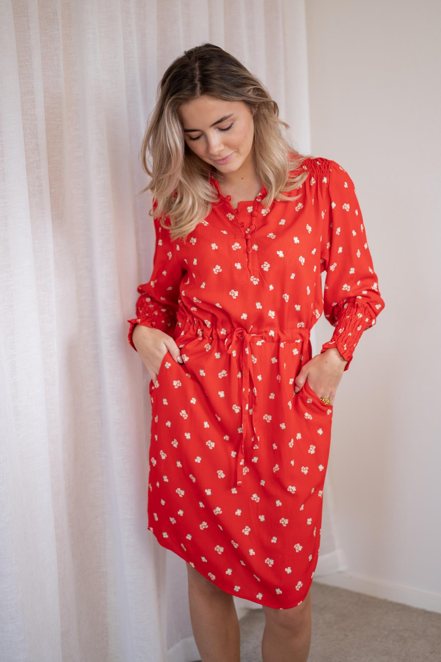 Elin Dress Flame Print