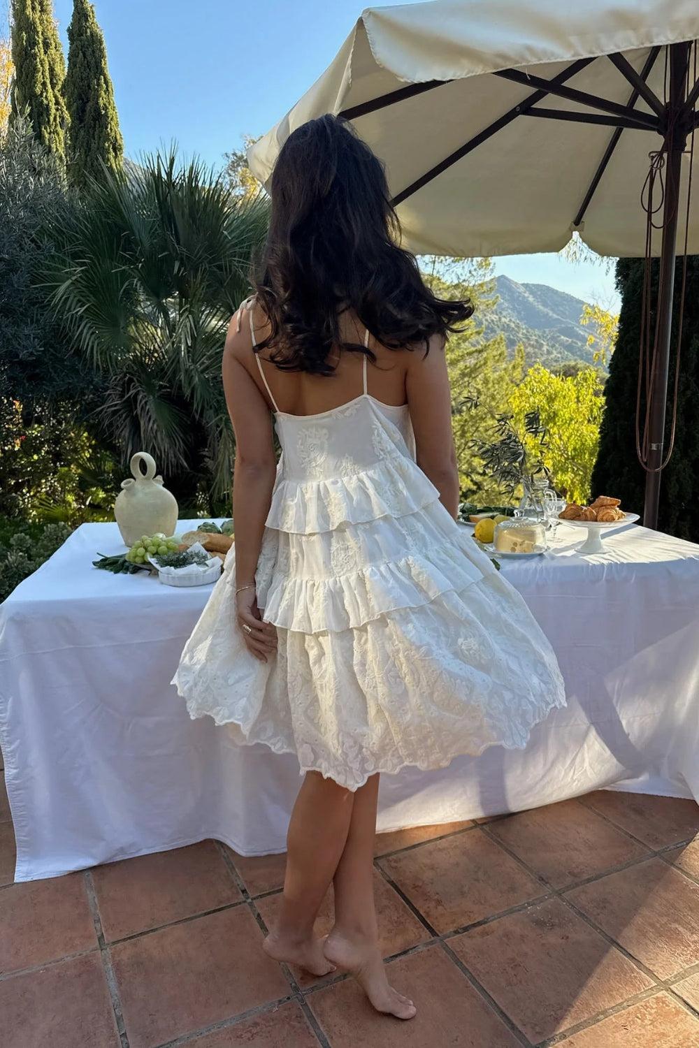 Ellinor Lace Dress Vintage white