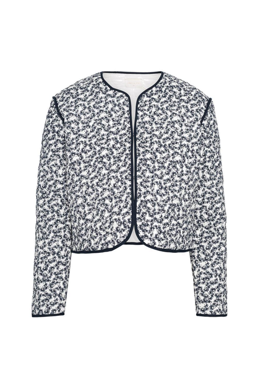 Elvera Jacket Navy Rosehip Print