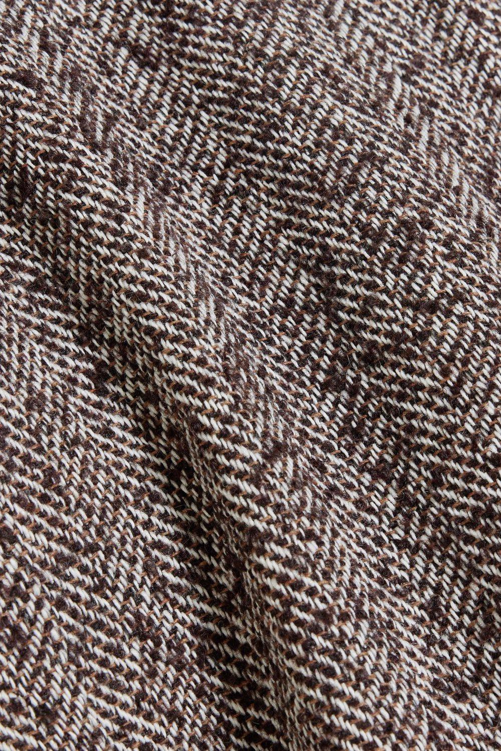 Emi Herringbone Trouser Brown Mix