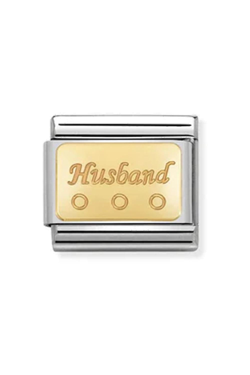 Engraved signs 18k Husband