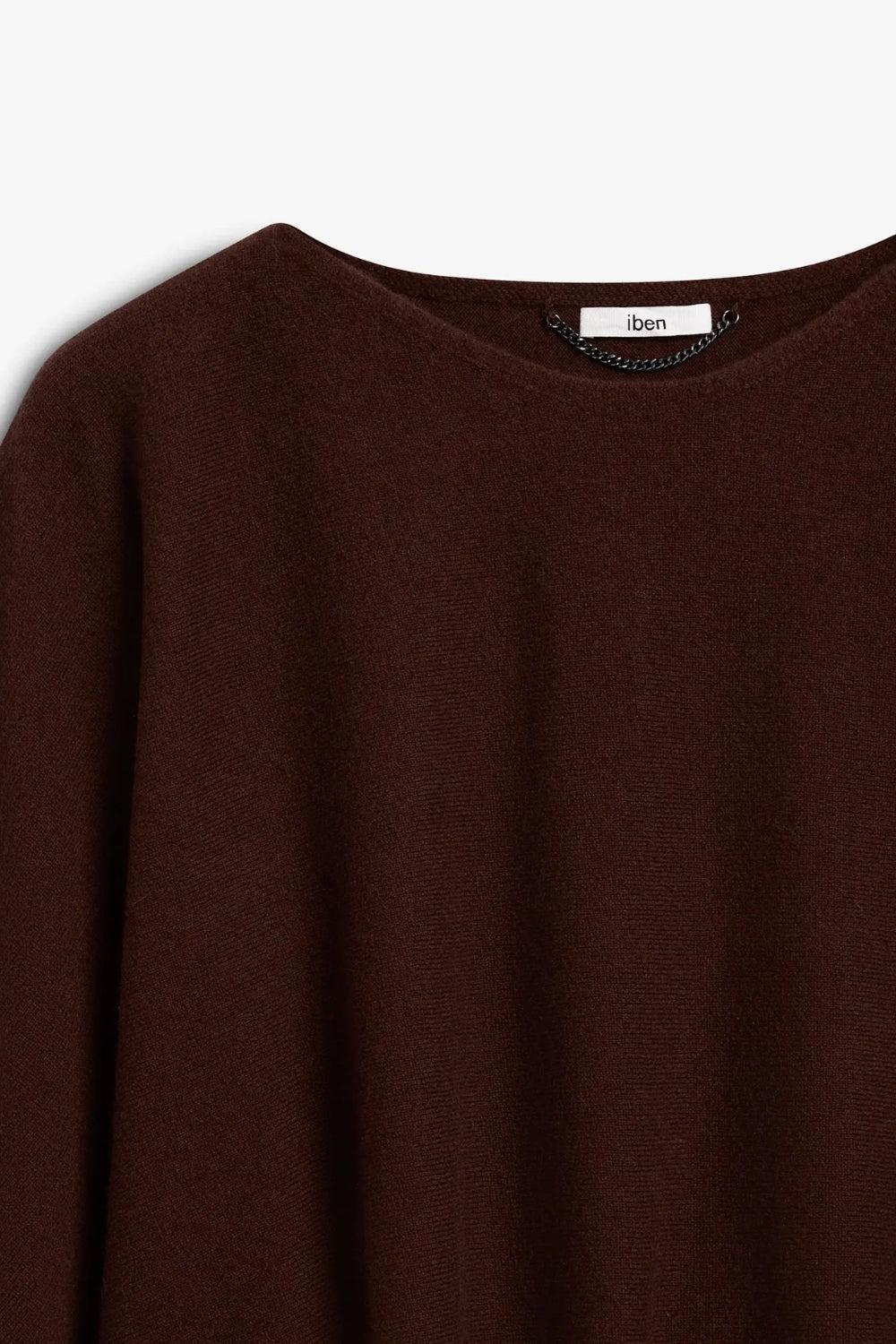 Enzo Merino Poncho Cocoa Brown
