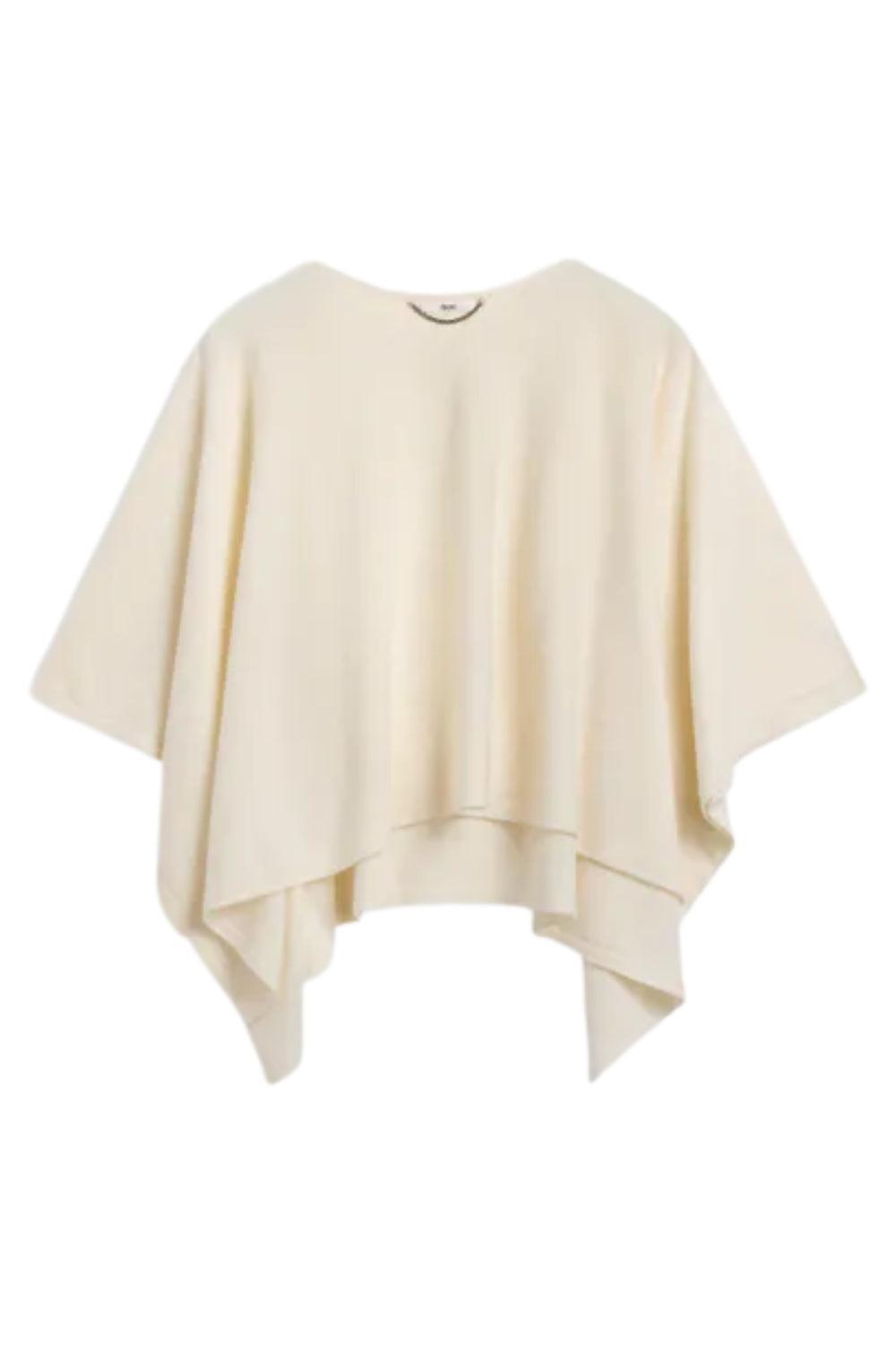 Enzo Merino Poncho Ivory White