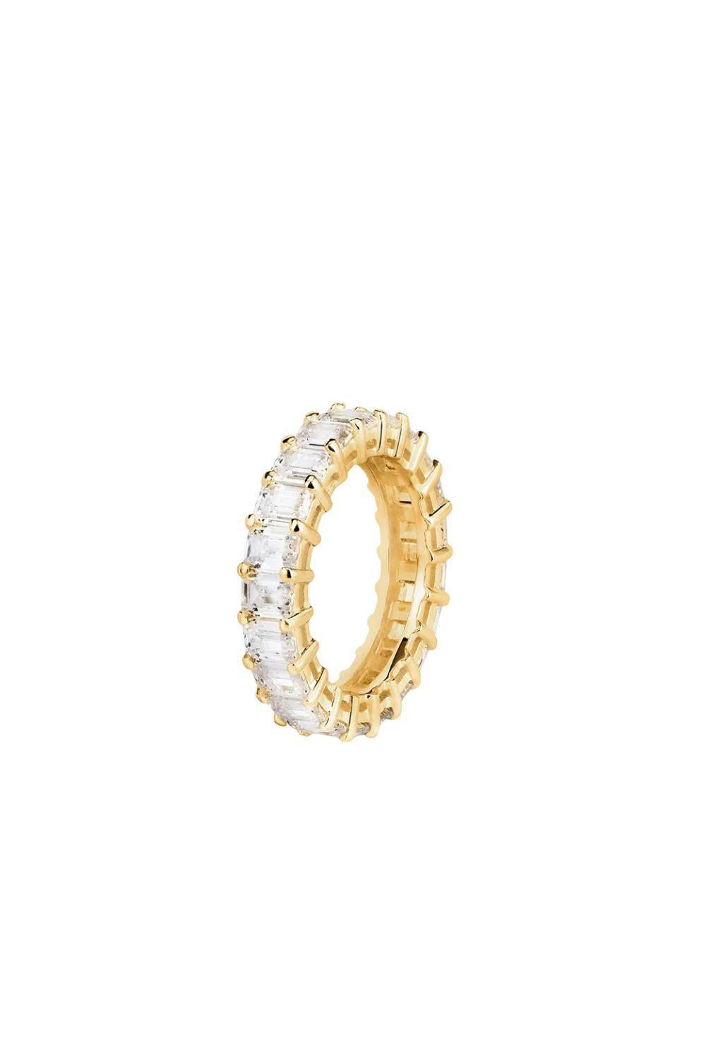 Eternity Emerald Ring Gold