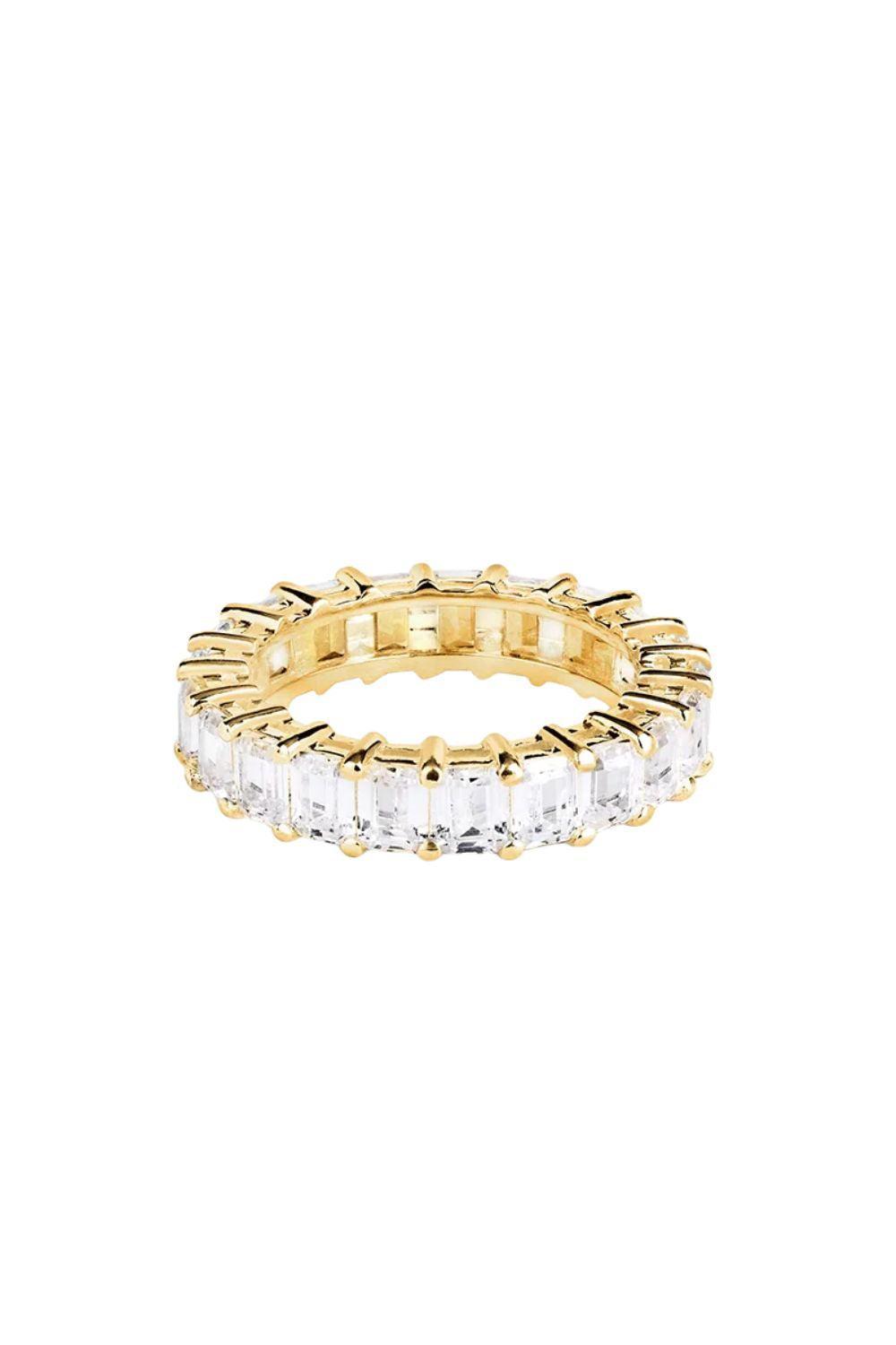 Eternity Emerald Ring Gold