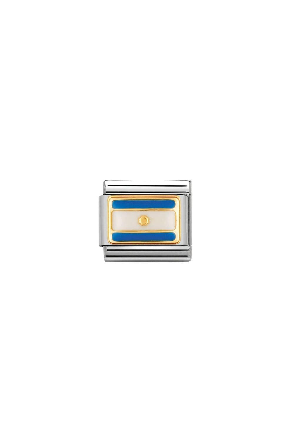 Europe Flag 18k Gold & enamel Argentina