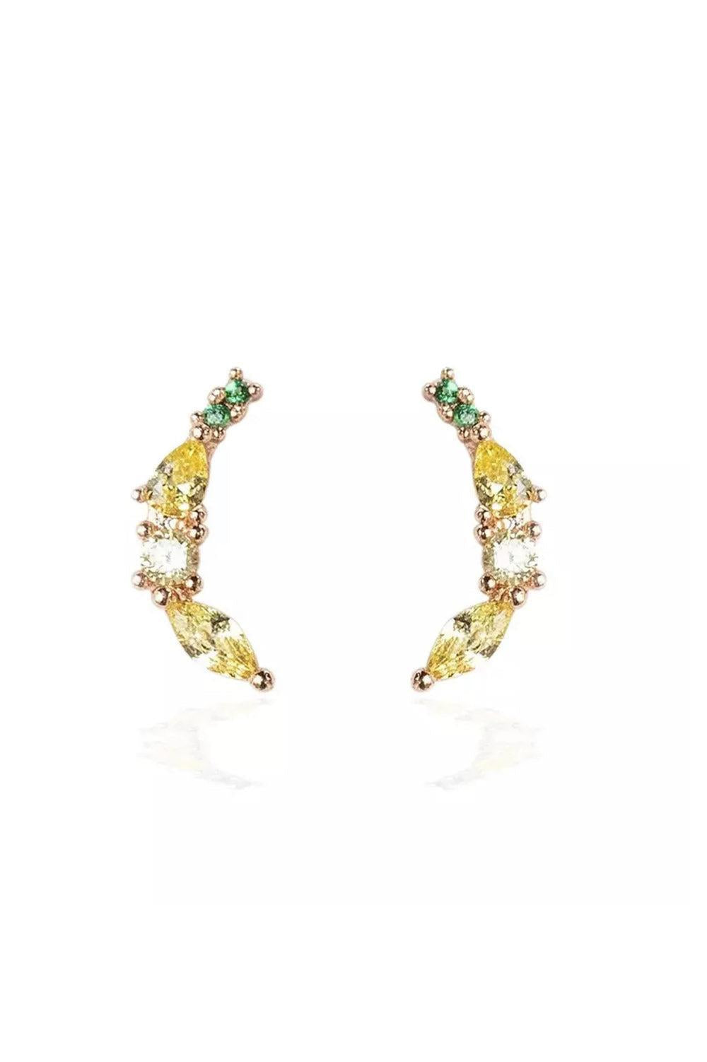 FRUITY CRYSTAL STUD øredobber Banan