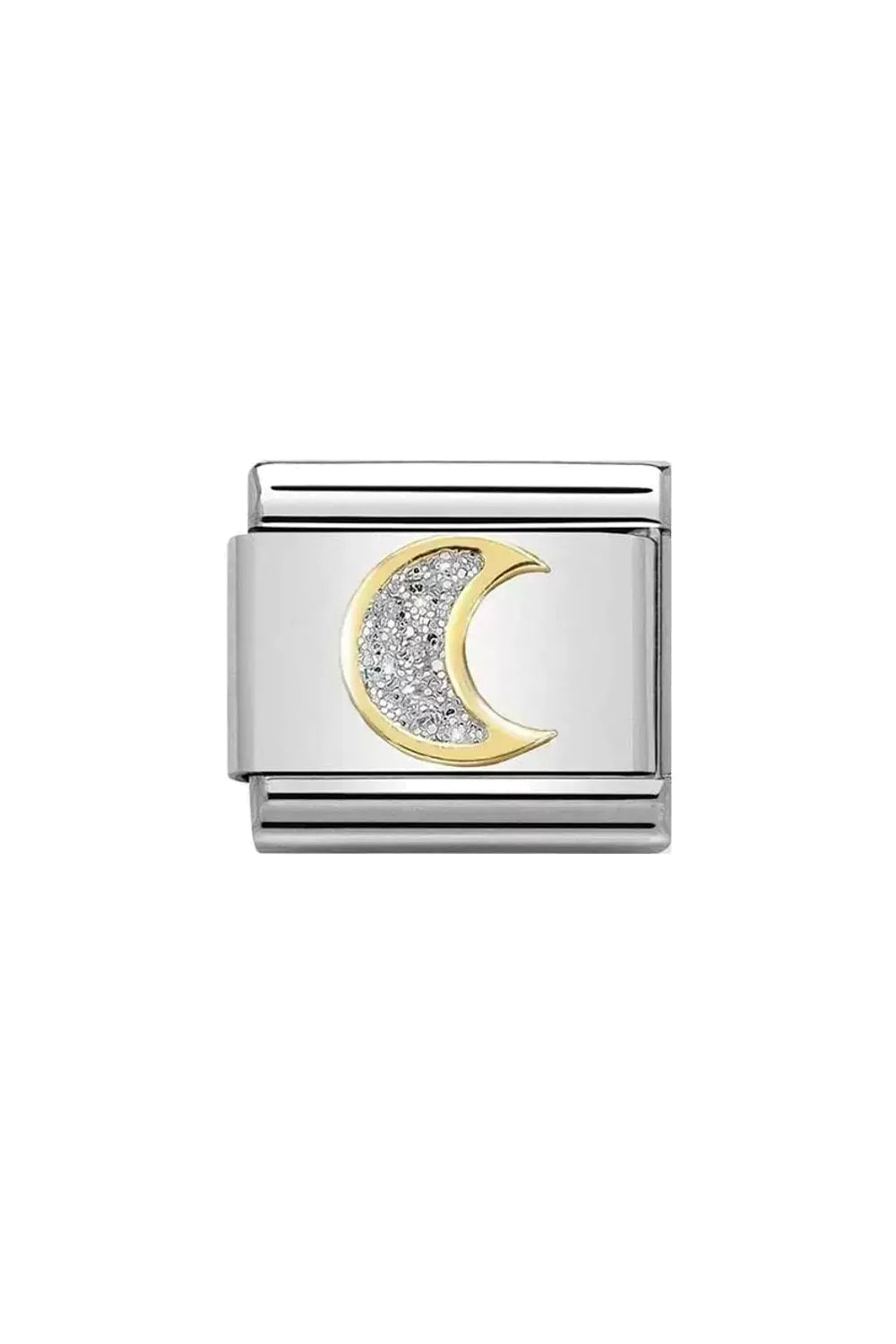 FUN 18K Gold & CZ Moon