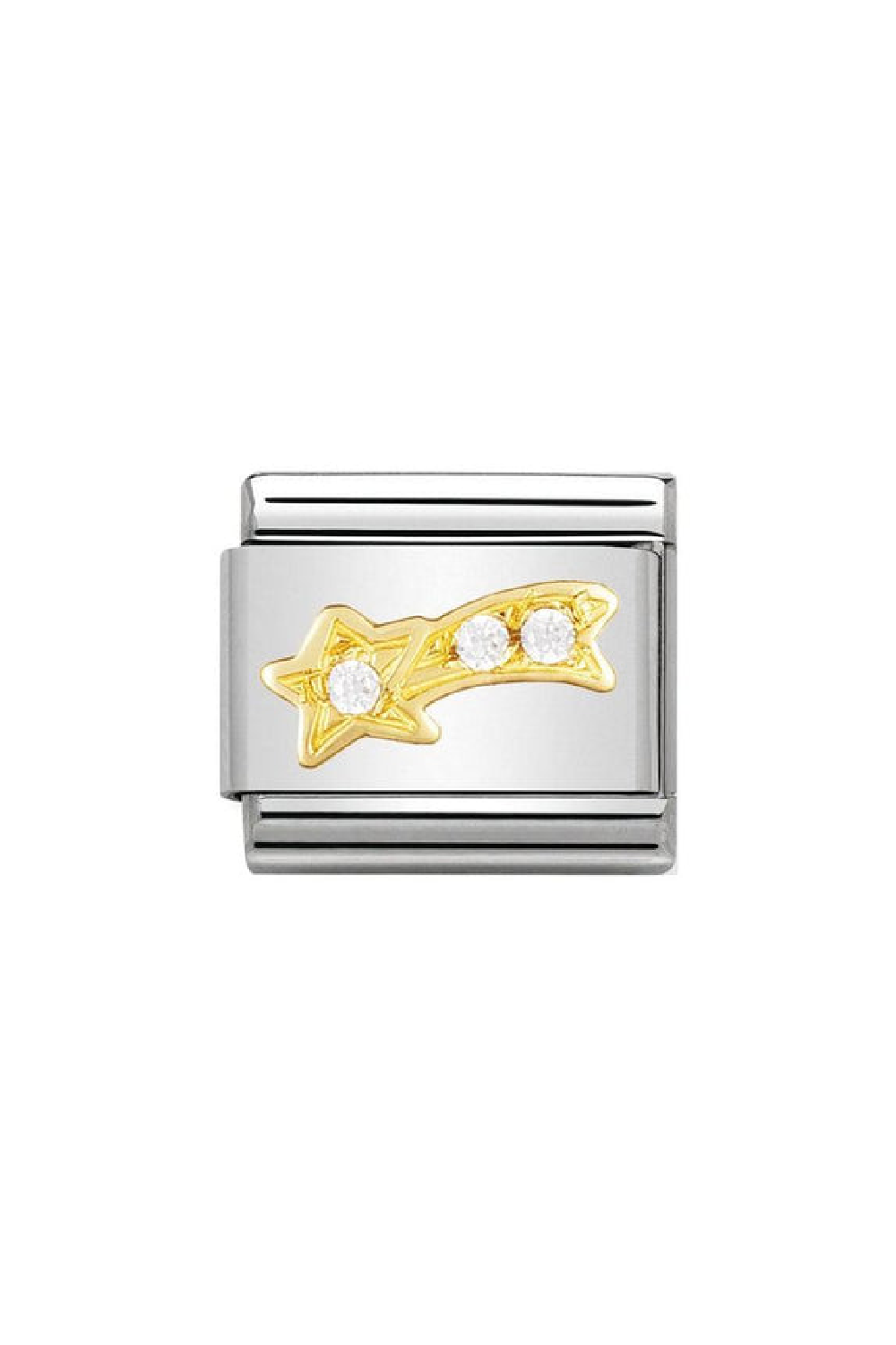 FUN 18k gold and CZ Shooting Star