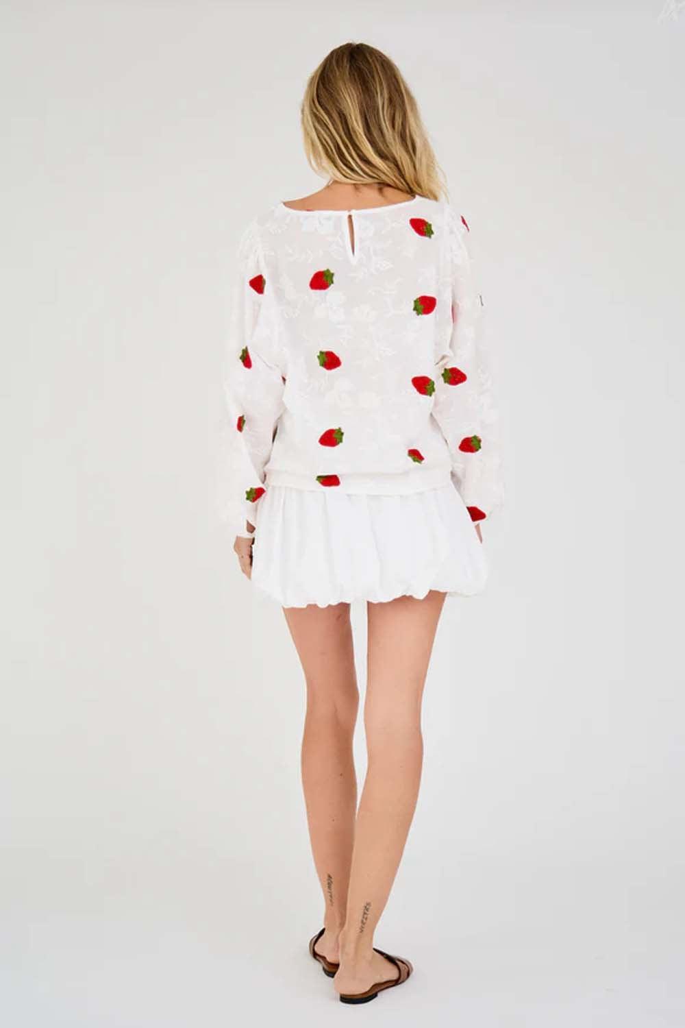 Fia Baloon Skirt White