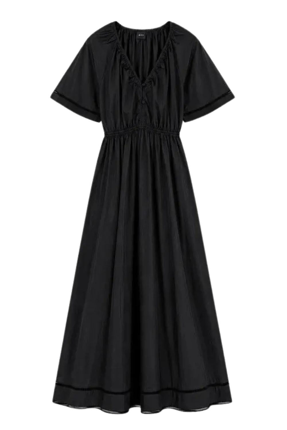 Fiola Poplin Dress Black