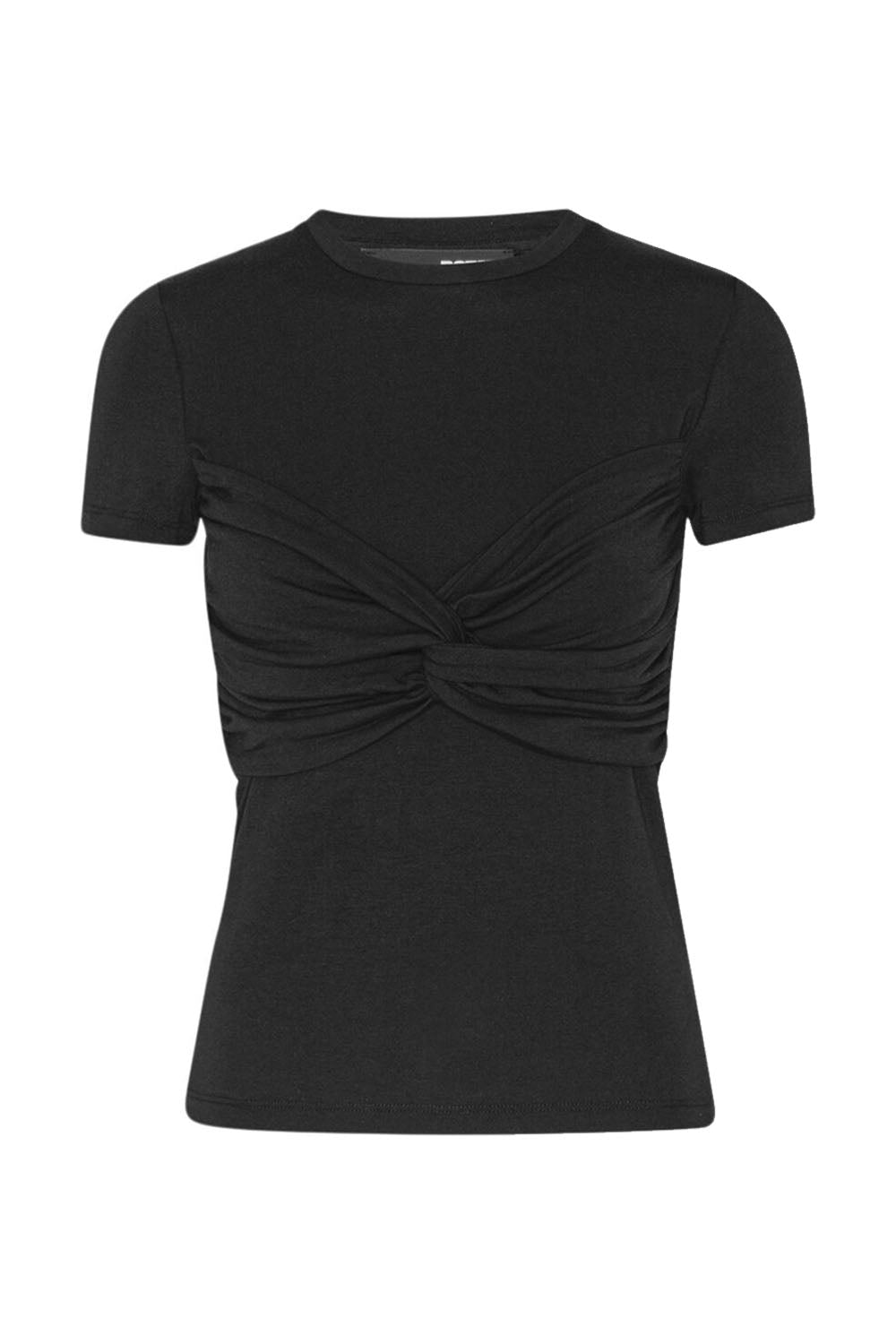 Fitted Twisted t-shirt Black