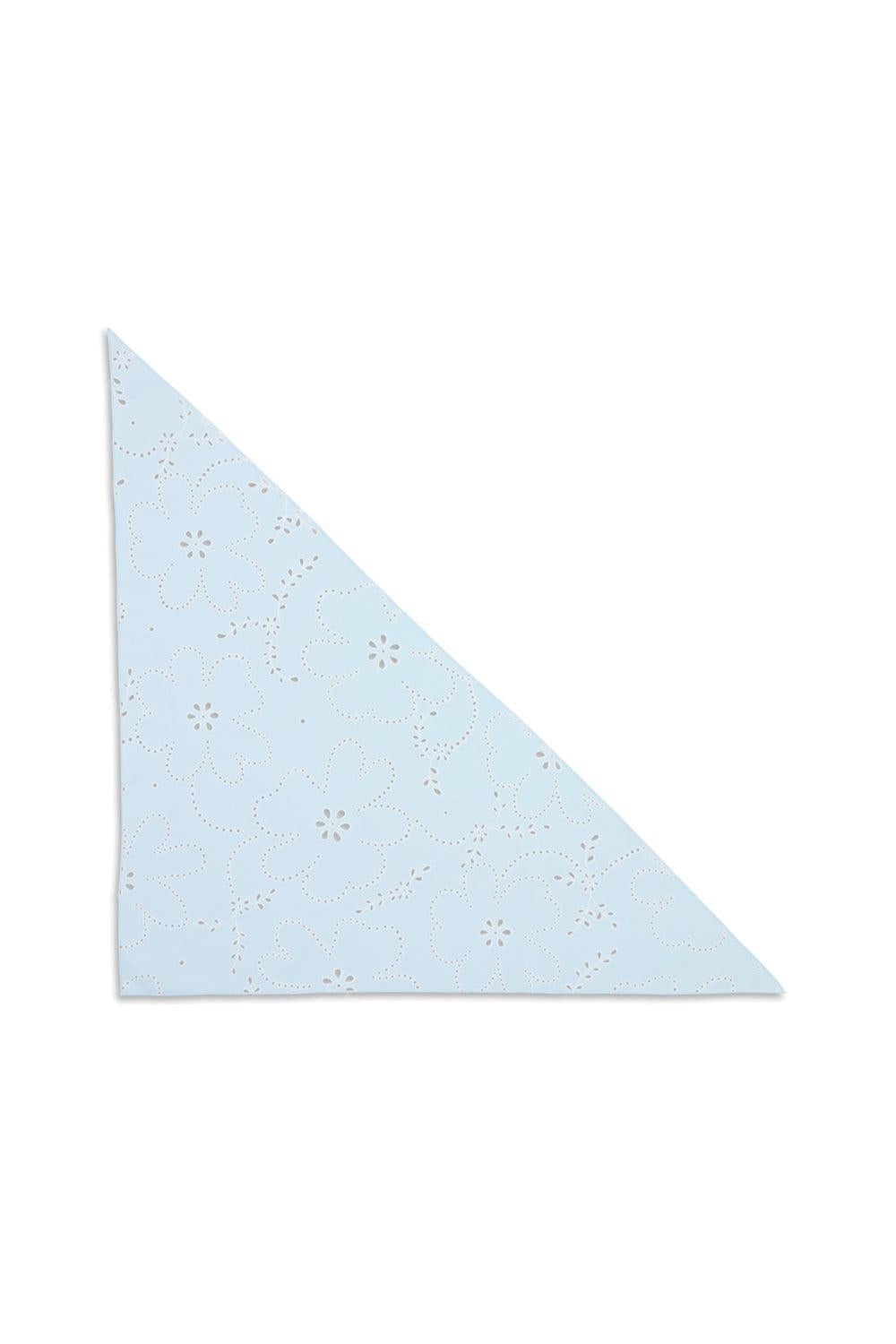 Floral Broderie Bandana Scarf Bubble Gum