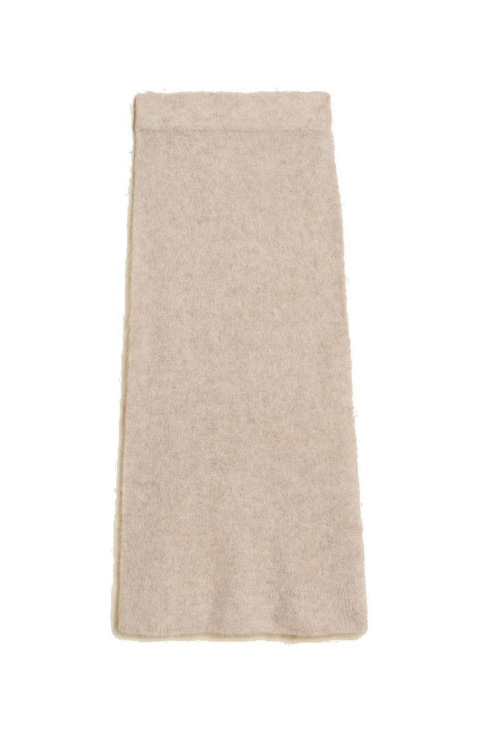 Fluffy Knit Skirt Sand