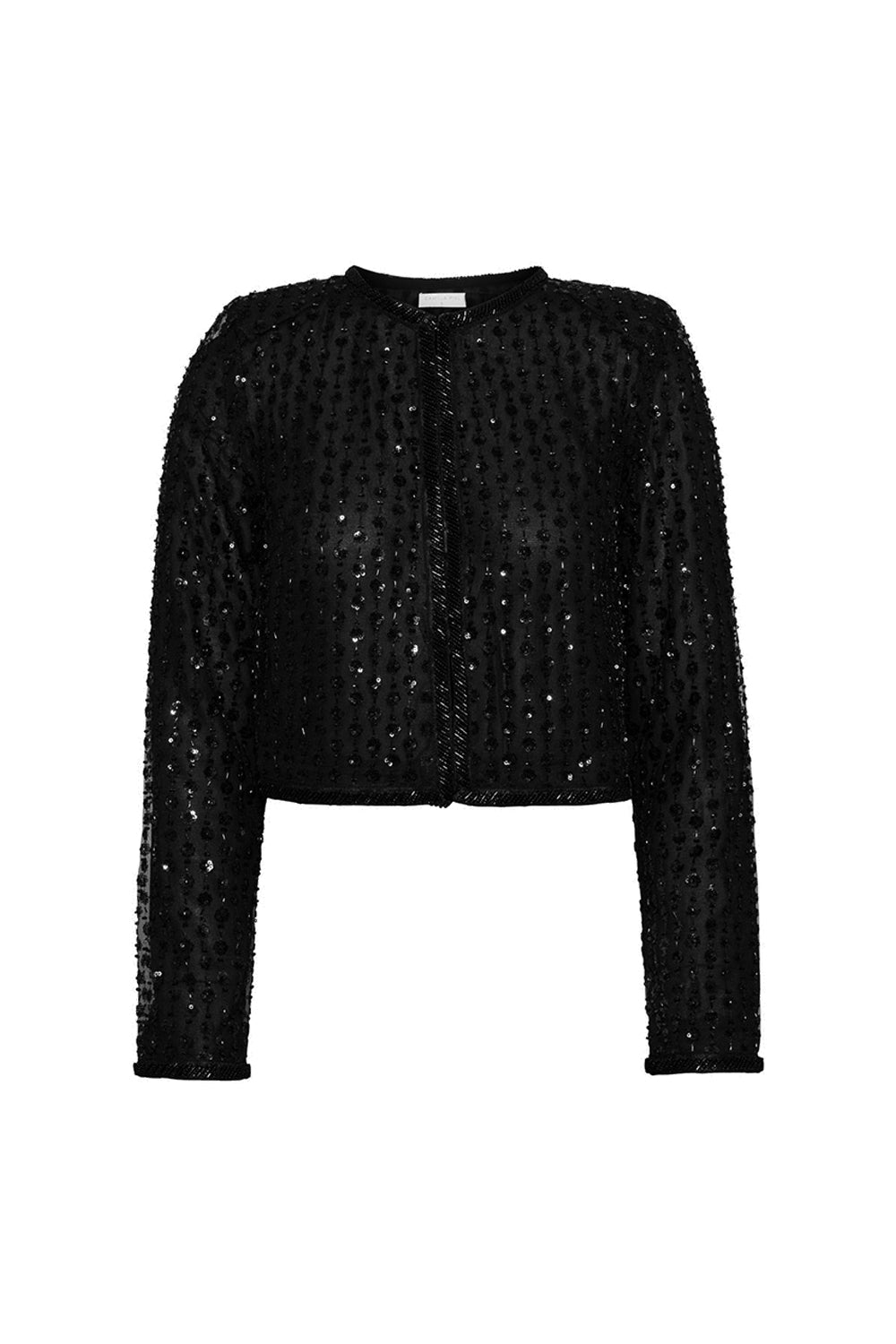 Francine Beaded Jacket Black