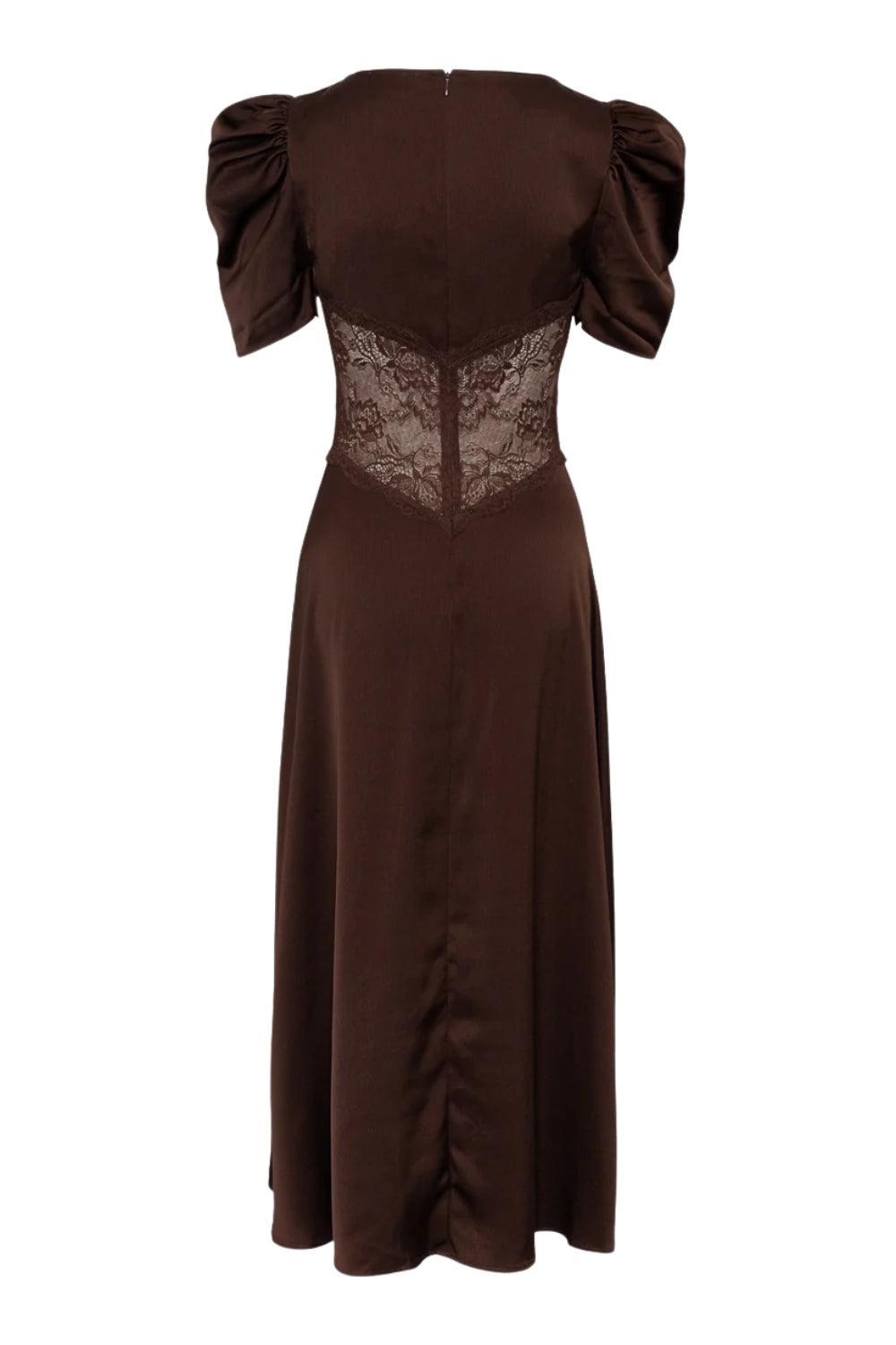 Francis Lace Midi Dress Espresso