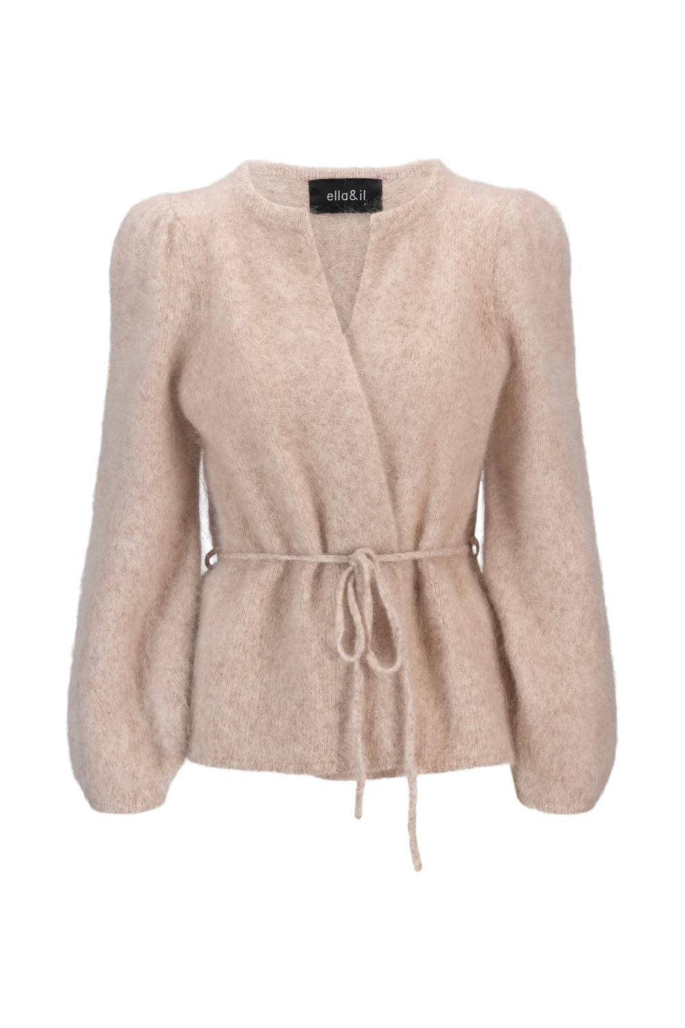 Fredrikke Chunky Cardigan Beige Melange