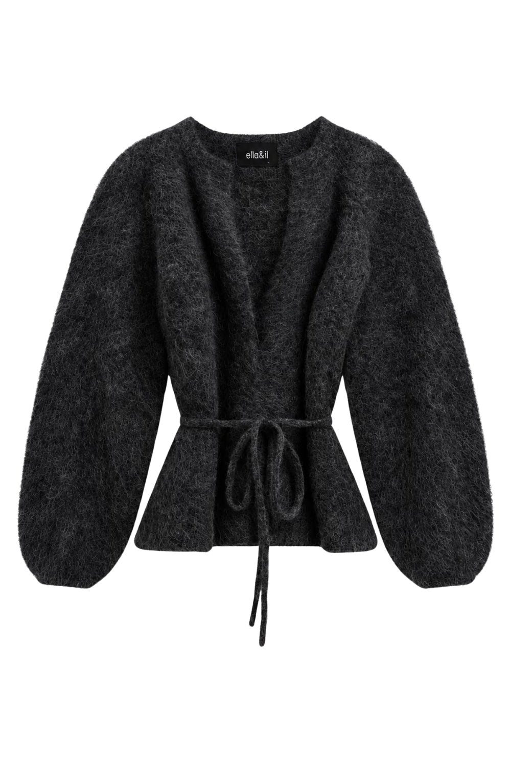 Fredrikke Chunky Cardigan Charcoal