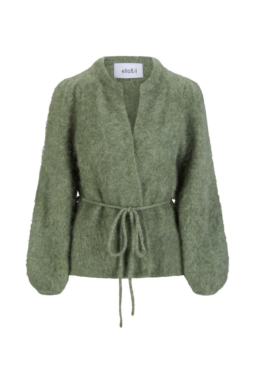 Fredrikke Chunky Cardigan Sage Green