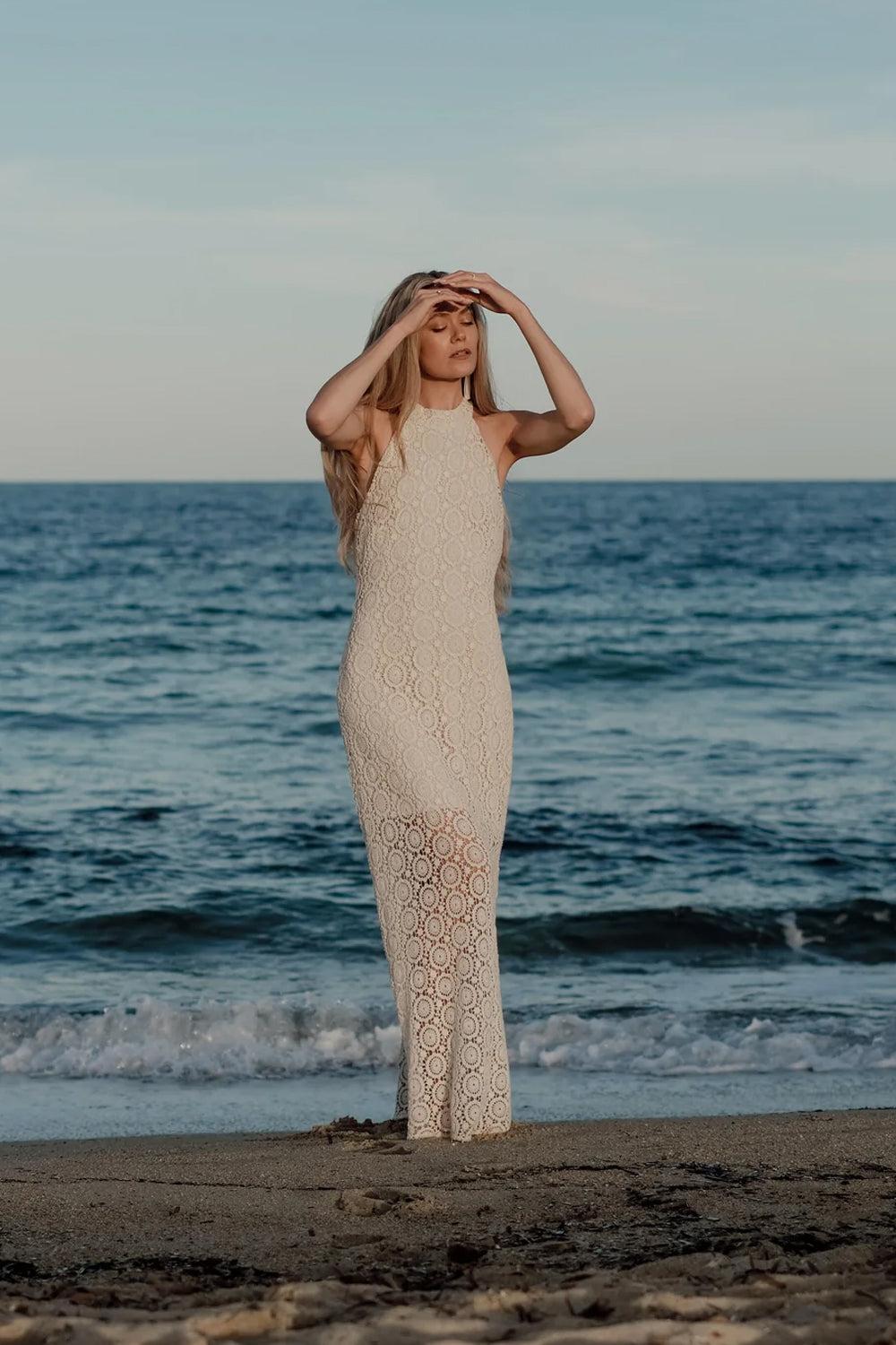 Frida dress cream