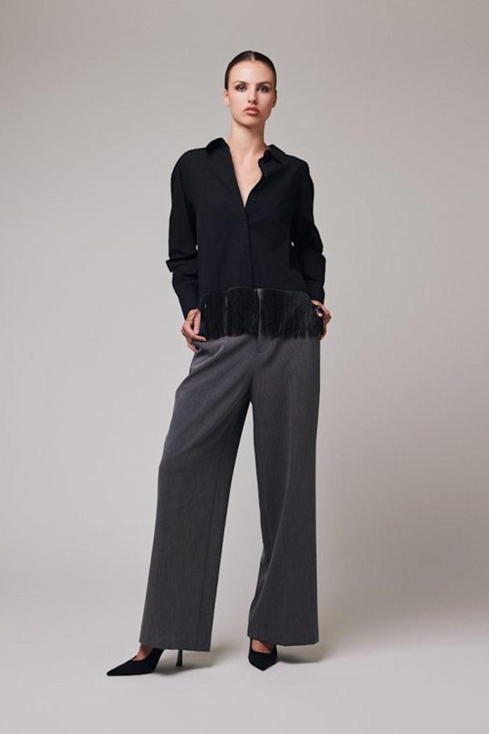 Fringe Shirt Black