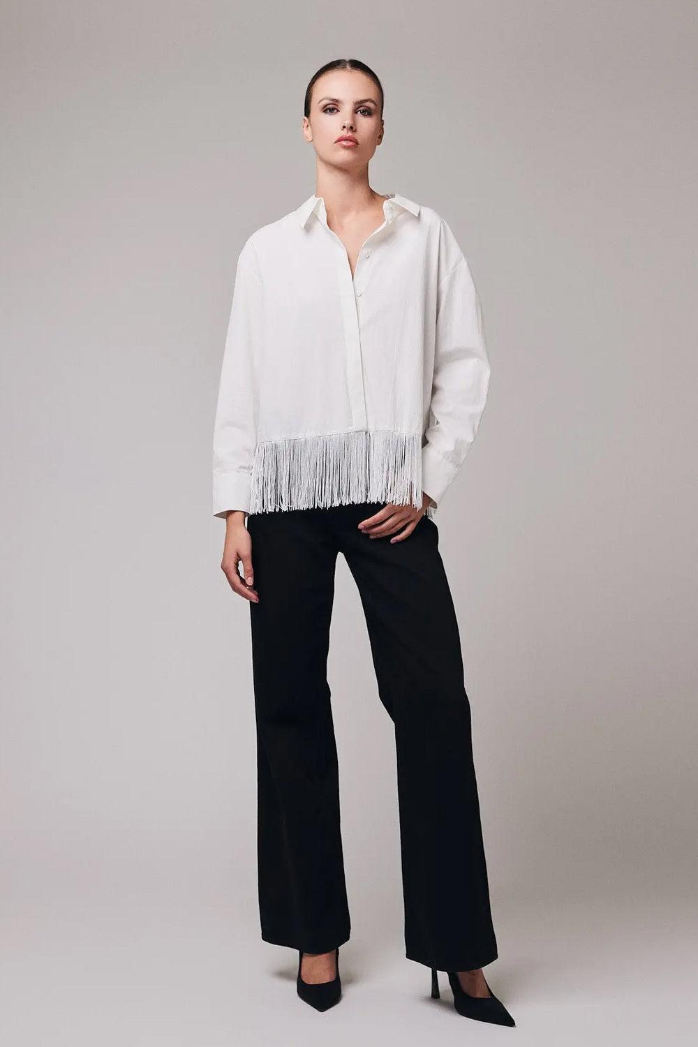 Fringe Shirt White
