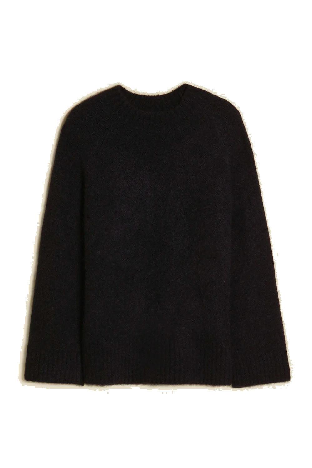 Fure Fluffy Knit Sweater Black