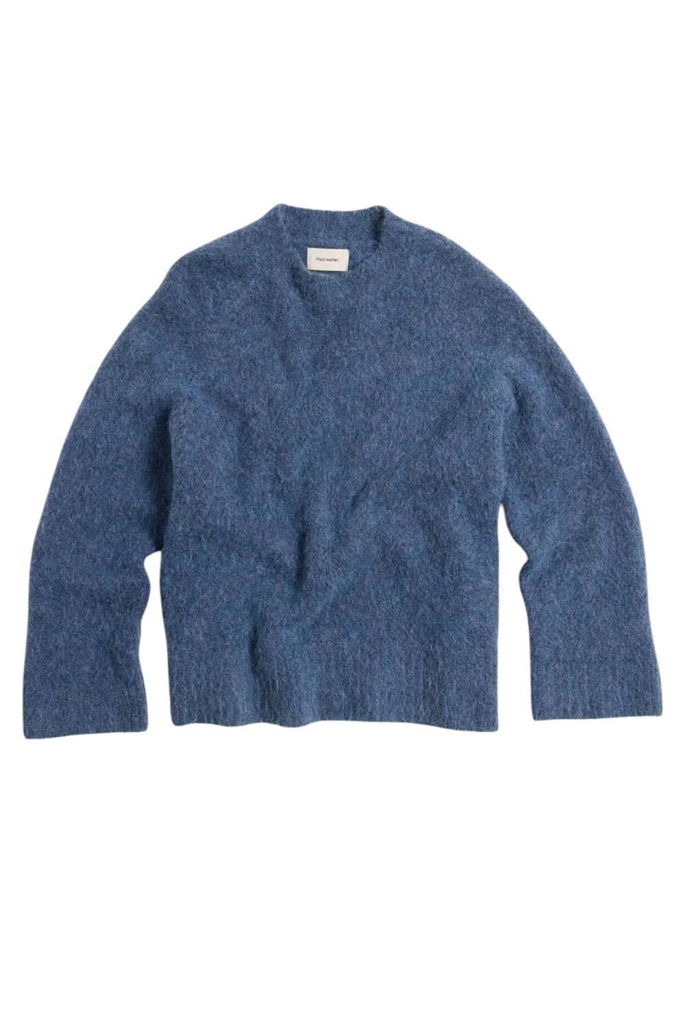 Fure Fluffy Knit Sweater Blue