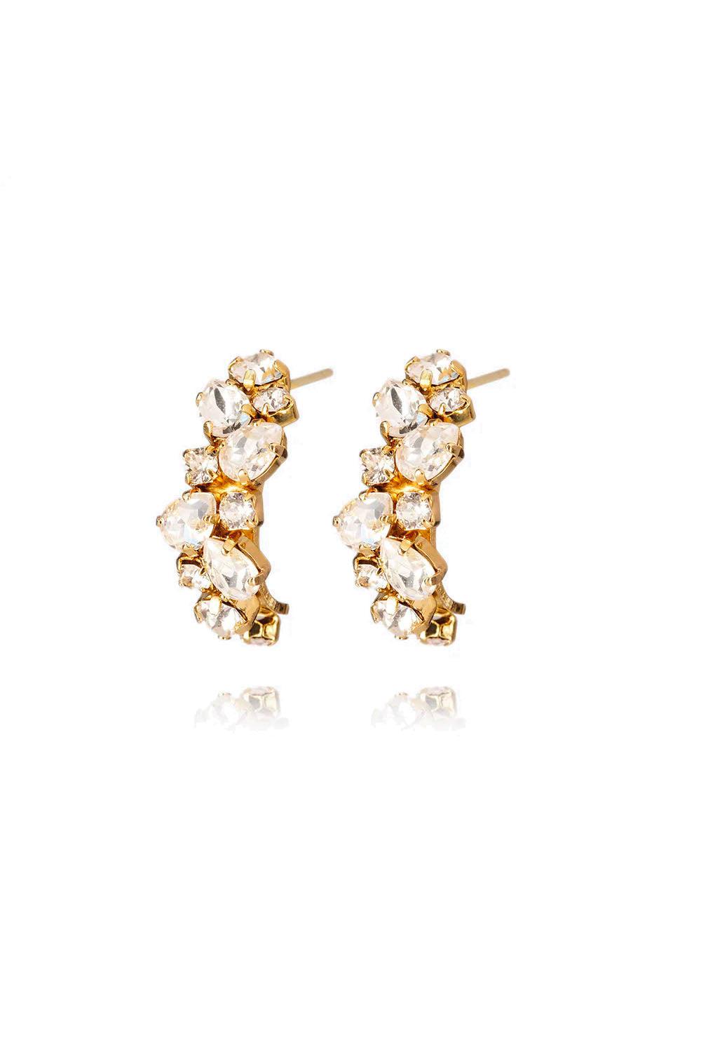 Gabriella Earrings Gold Crystal
