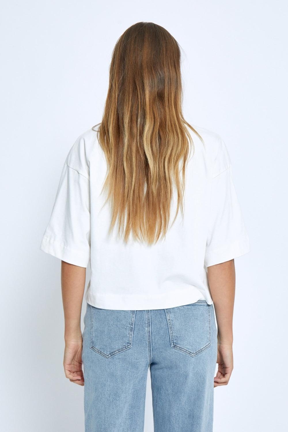 Gamma Cropped GOTS T-shirt Cloud Dancer