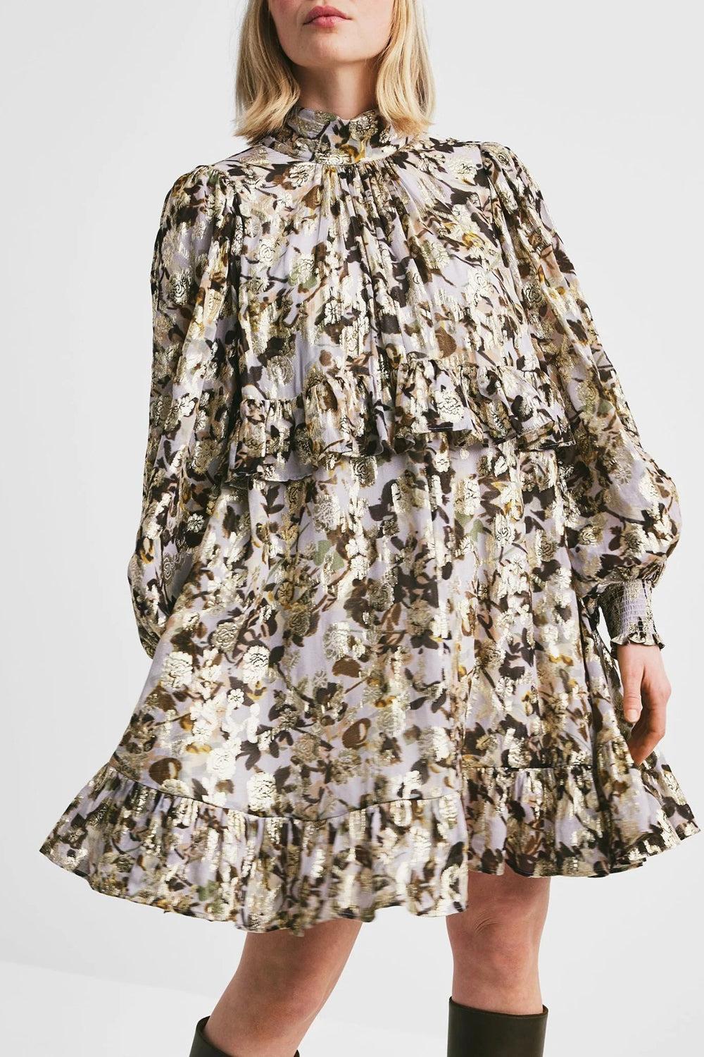 Georgette Tieband Dress October Field