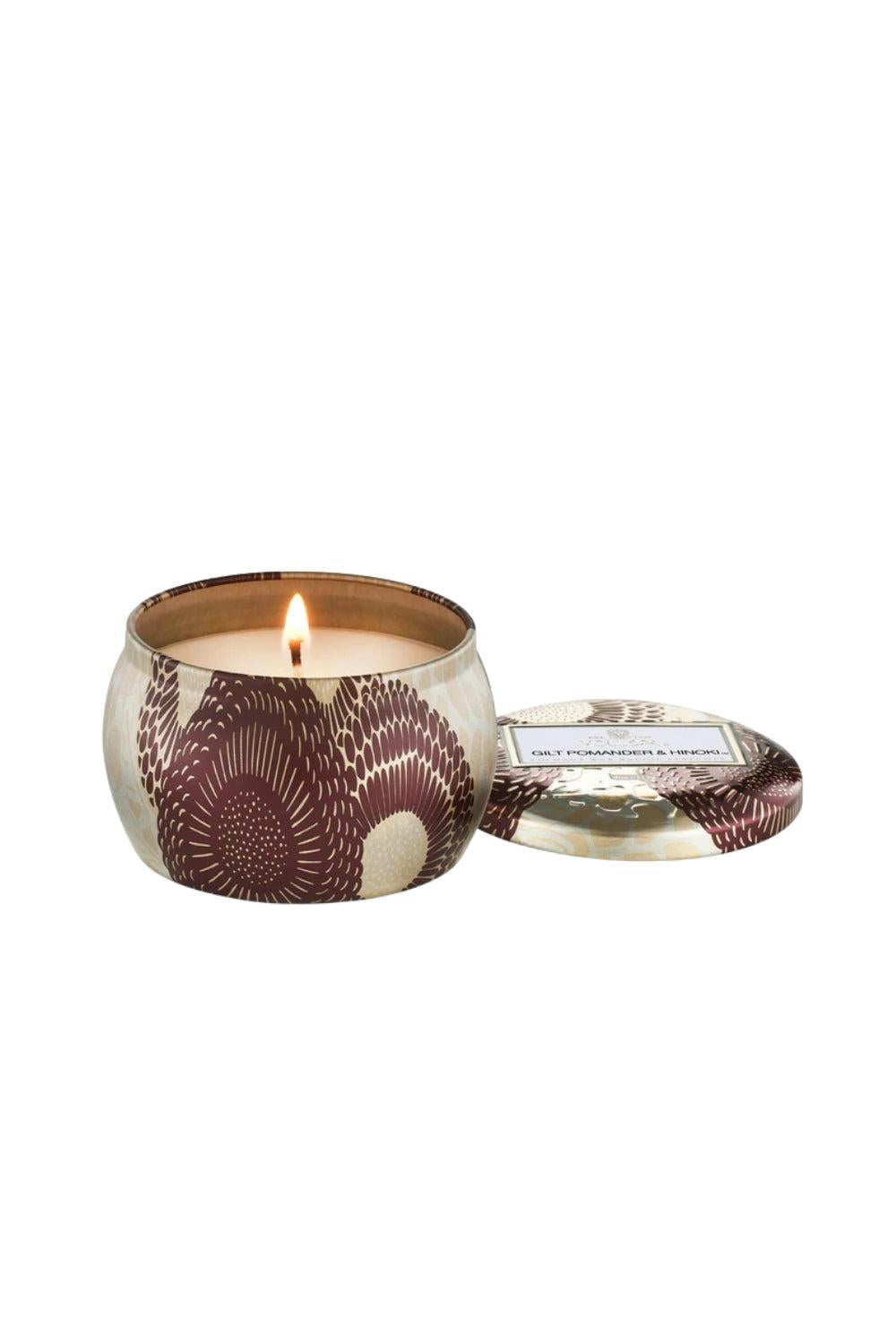 Gilt Pomander & Hinoki Mini Tin