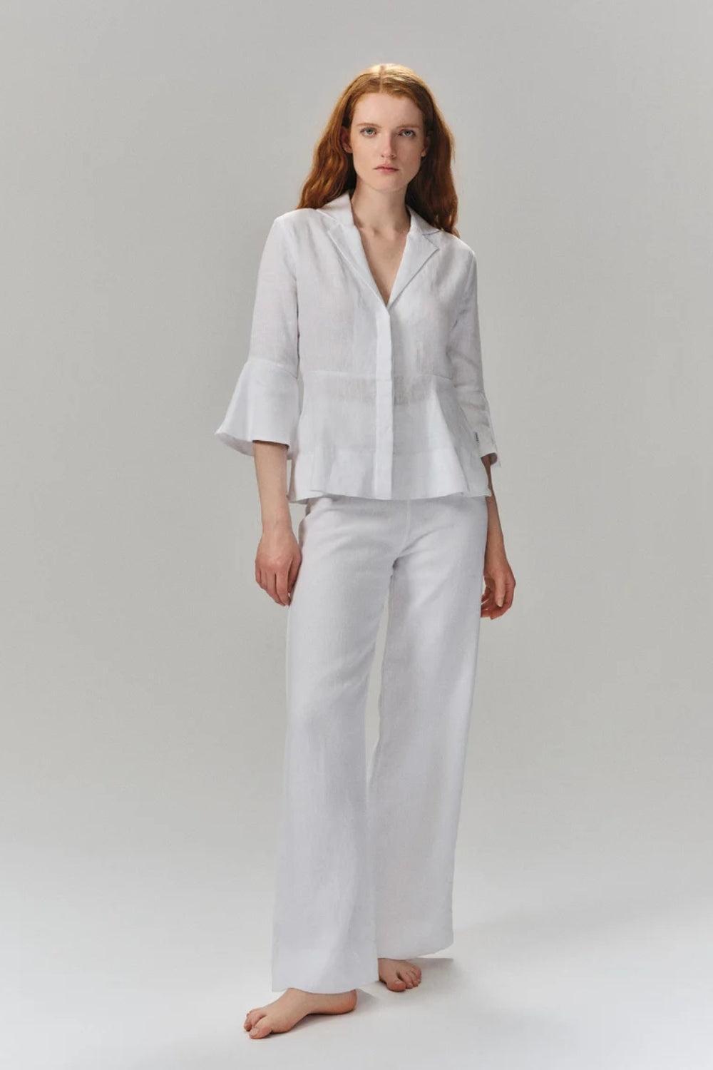 Guro Linen Shirt White