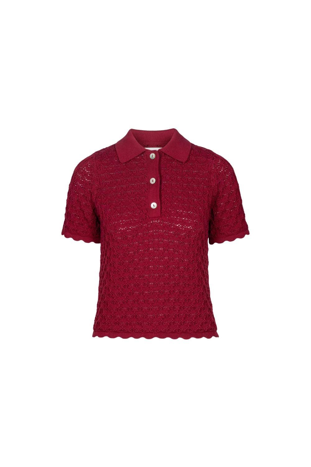 Gwen Knit Tee Berry