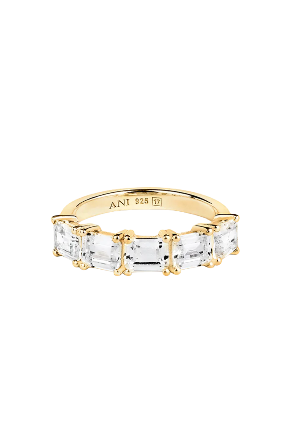 Half Emerald Ring Gold