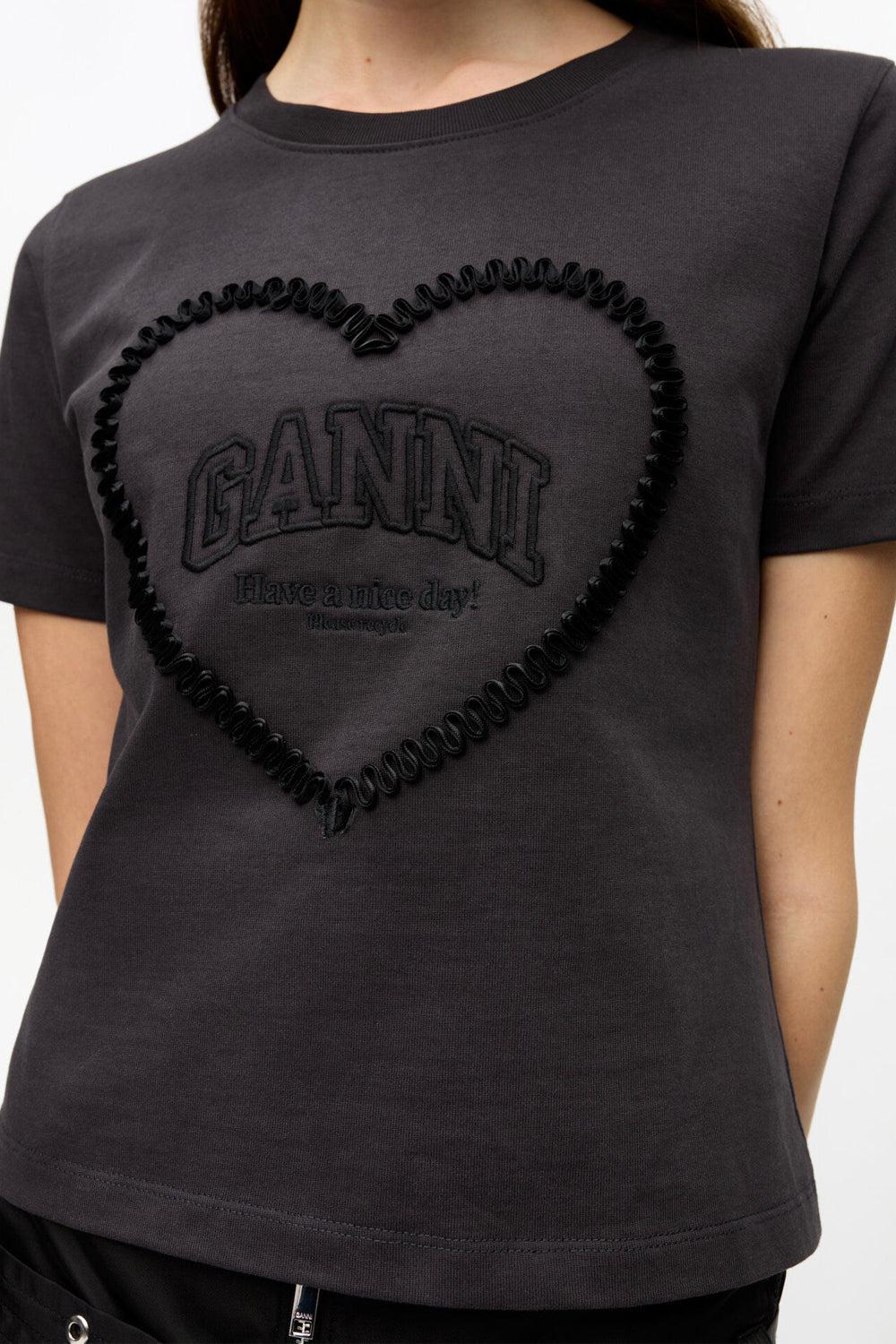 Heavy Cotton Heart Small T-Shirt Phantom