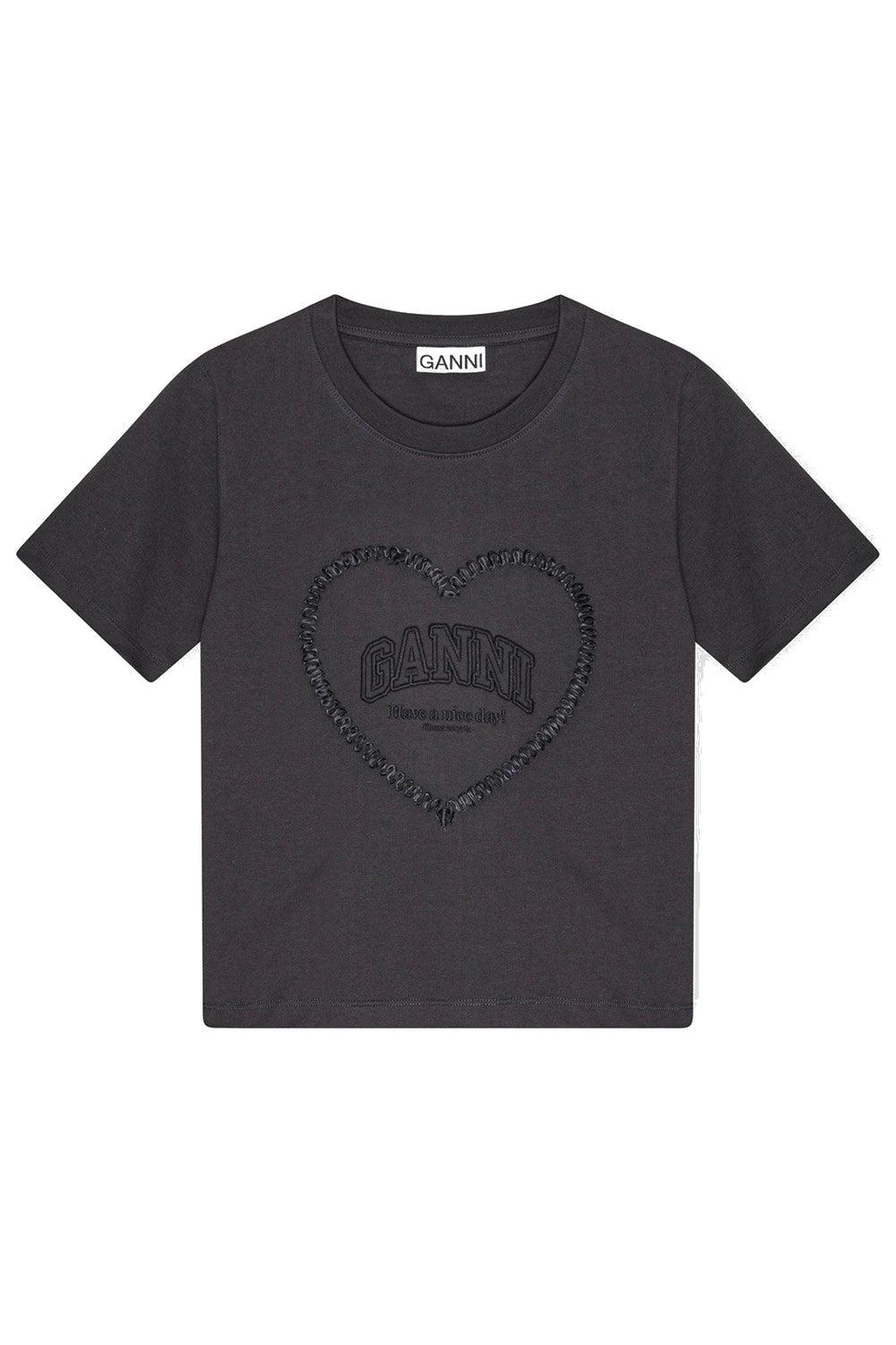 Heavy Cotton Heart Small T-Shirt Phantom