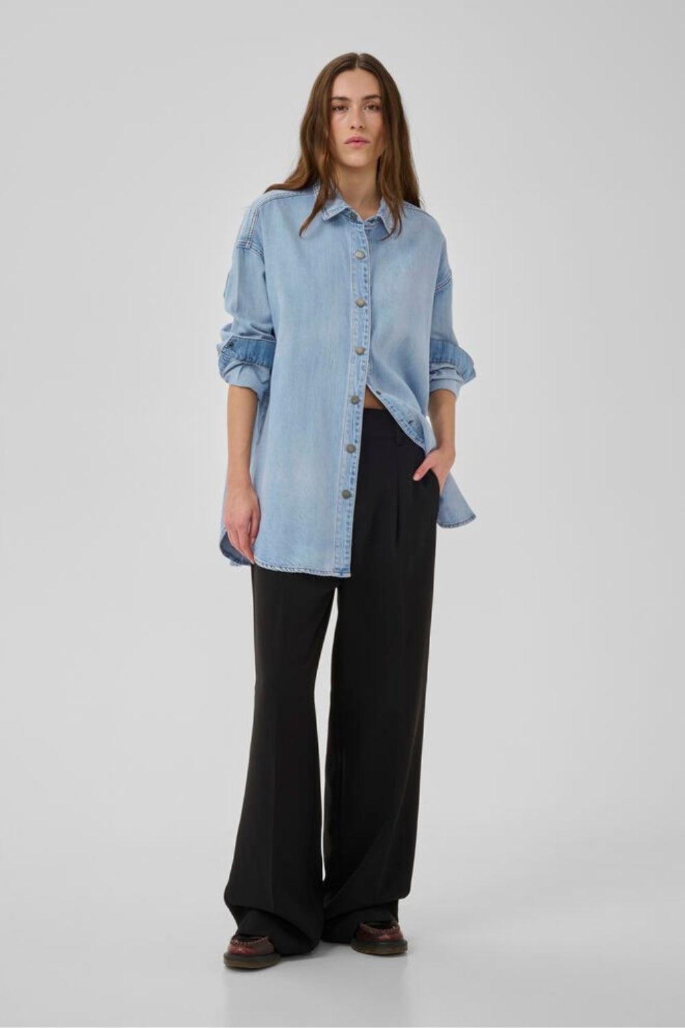 HilmaMW Denim Shirt Light Blue Wash